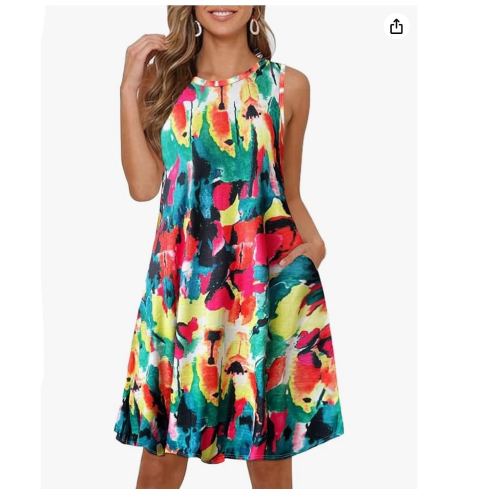 Women’s Boho Beach Dress sz XXL